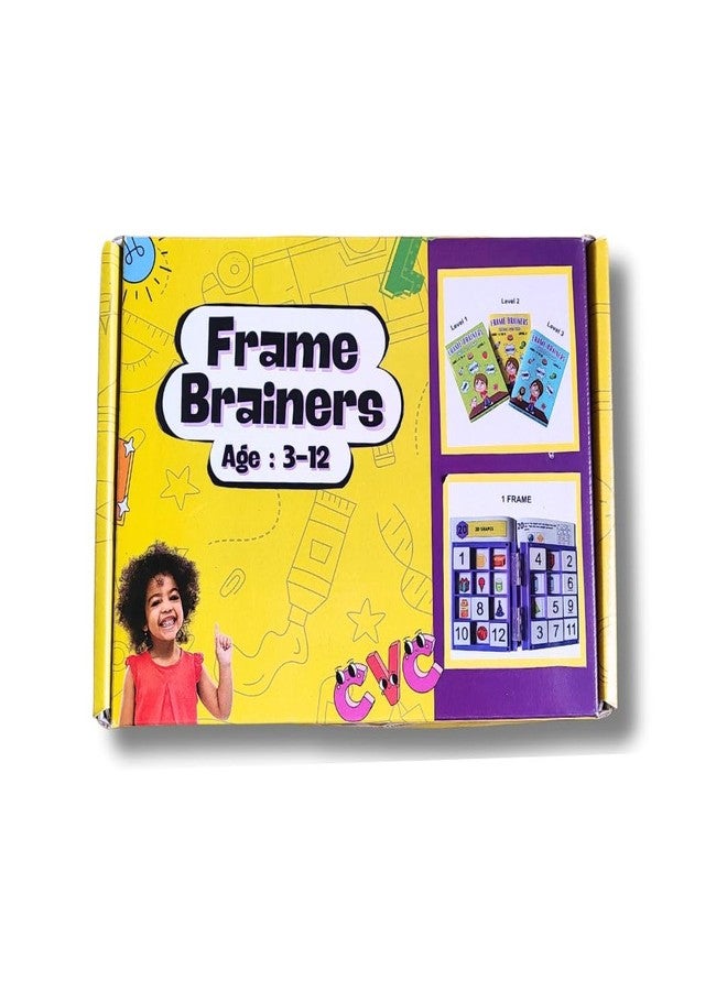 EDUSTAR Frame Brainers | Interactive Brain Coordination Kids Game for 3+ | Develops Phonics, Grammar, Math, Science & Critical Thinking Skills | Progressive Learning with 3 Levels & Match Frame - Image 1